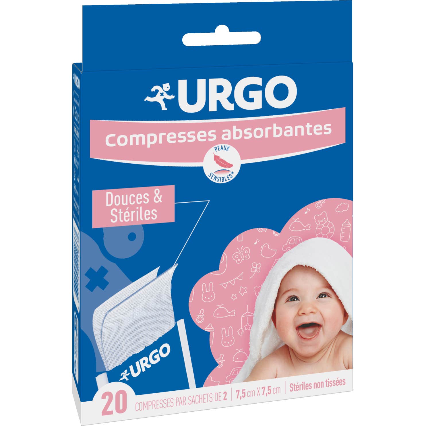 Urgo Compresa Estéril No Tejida 7,5x7,5cm 20uds