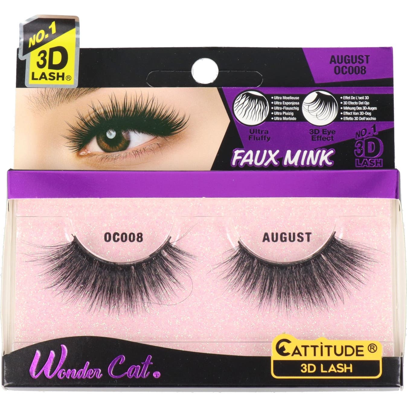 Ebin New York Wonder Cat Cattitude 3D Lash August 1 Par