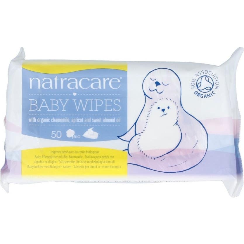 Natracare toallitas bebé algodón ecológico 50uds