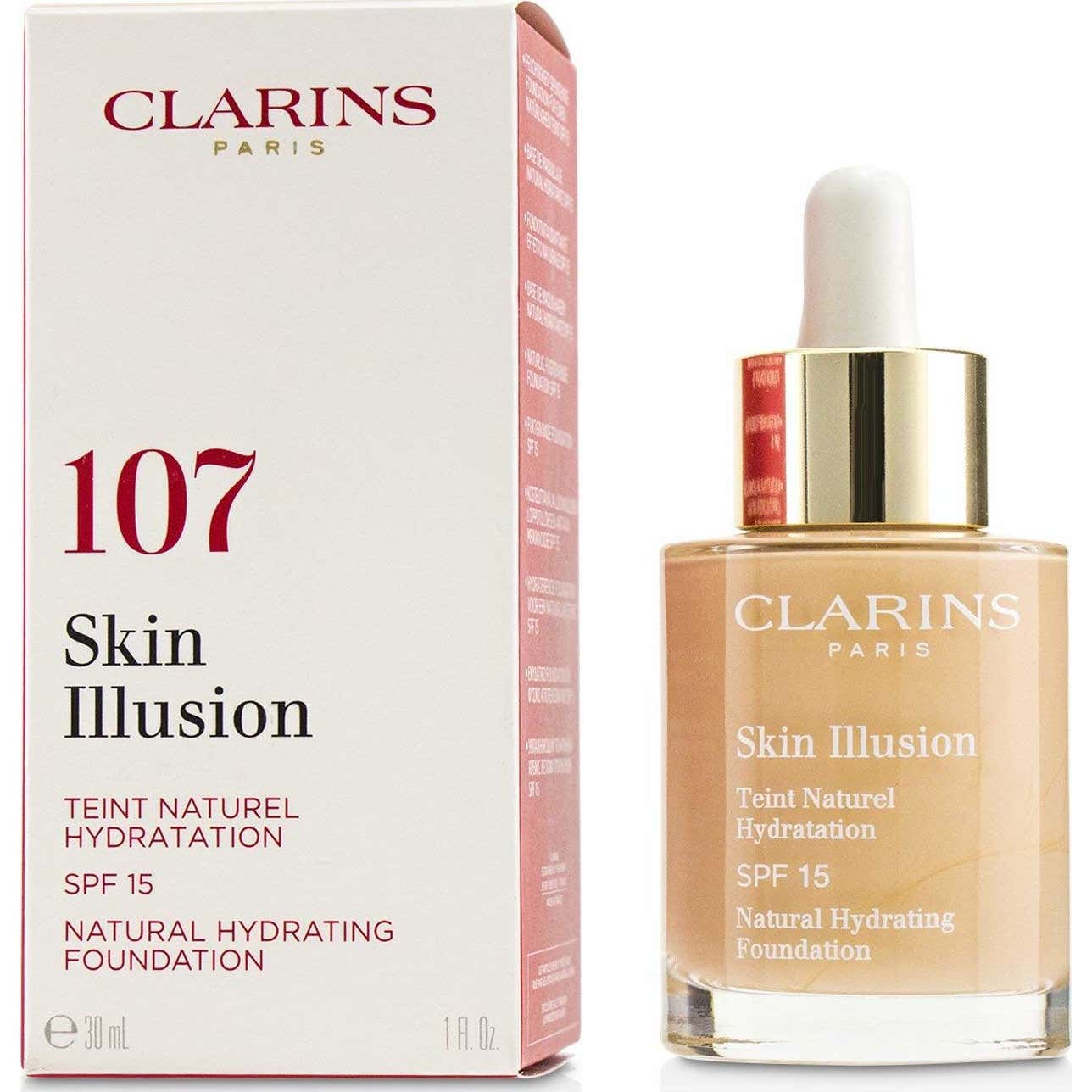 Clarins Skin Illusion Base Spf15 107 Beige 30ml