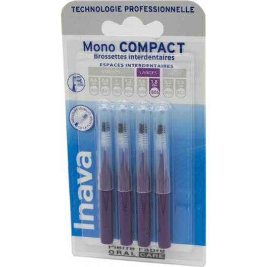 Cepillos Inava Monocompact 1.8 mm Caja de 4