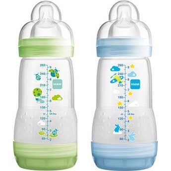 MAM Biberón Easy Start Anti-Colic D2 Bleu Vert 2x260 ml