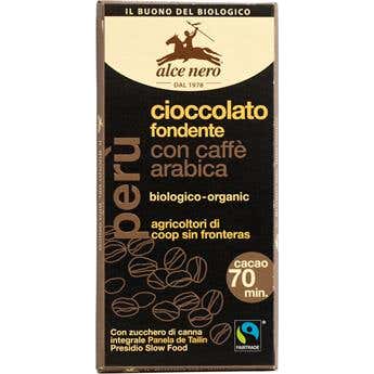 Alce Nero Chocolate Negro con Cafe Arabica Bio 50 g