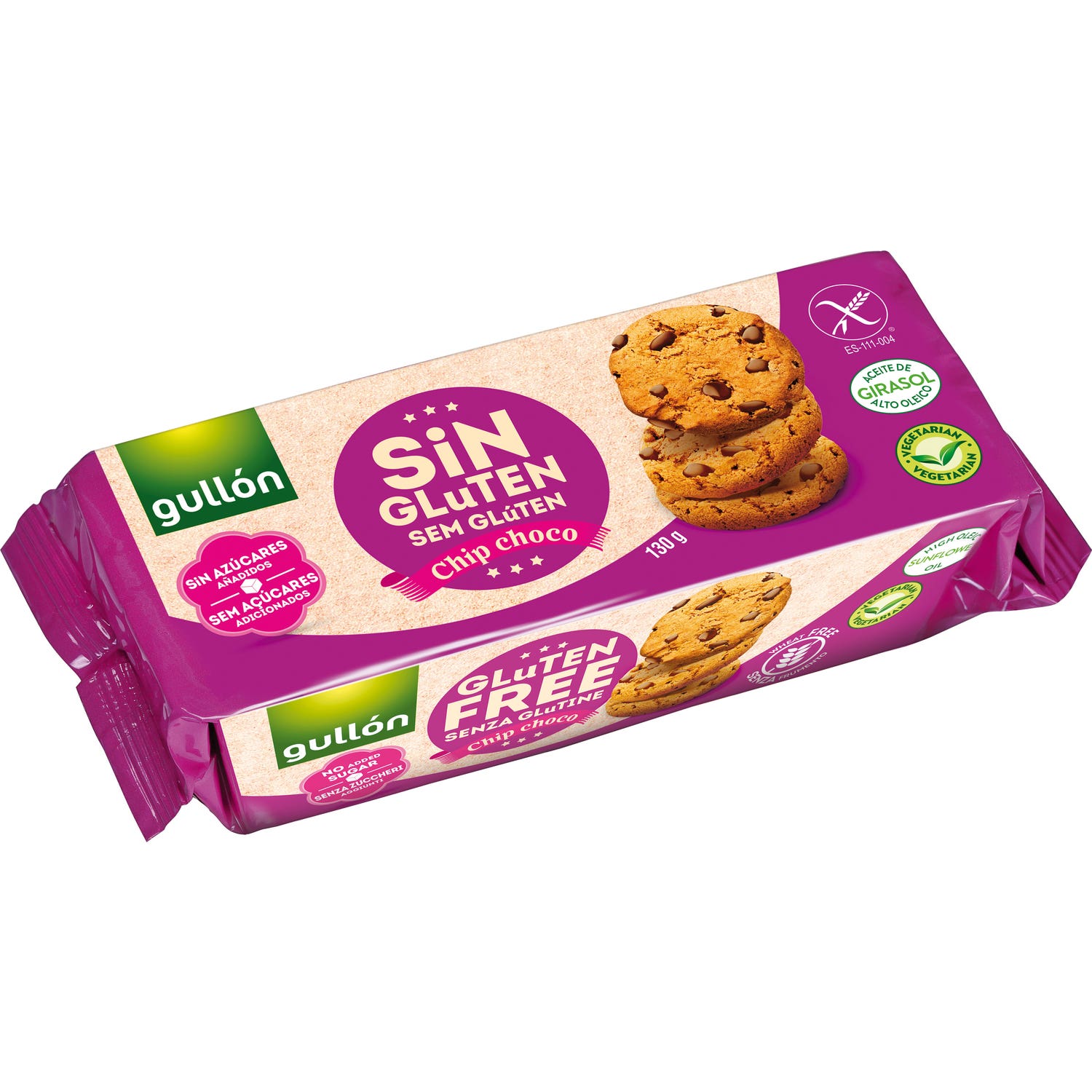 Gullon Cookies Sin Gluten Chips Choco Sin Azúcar 130g de Gullón | Natural Doctor