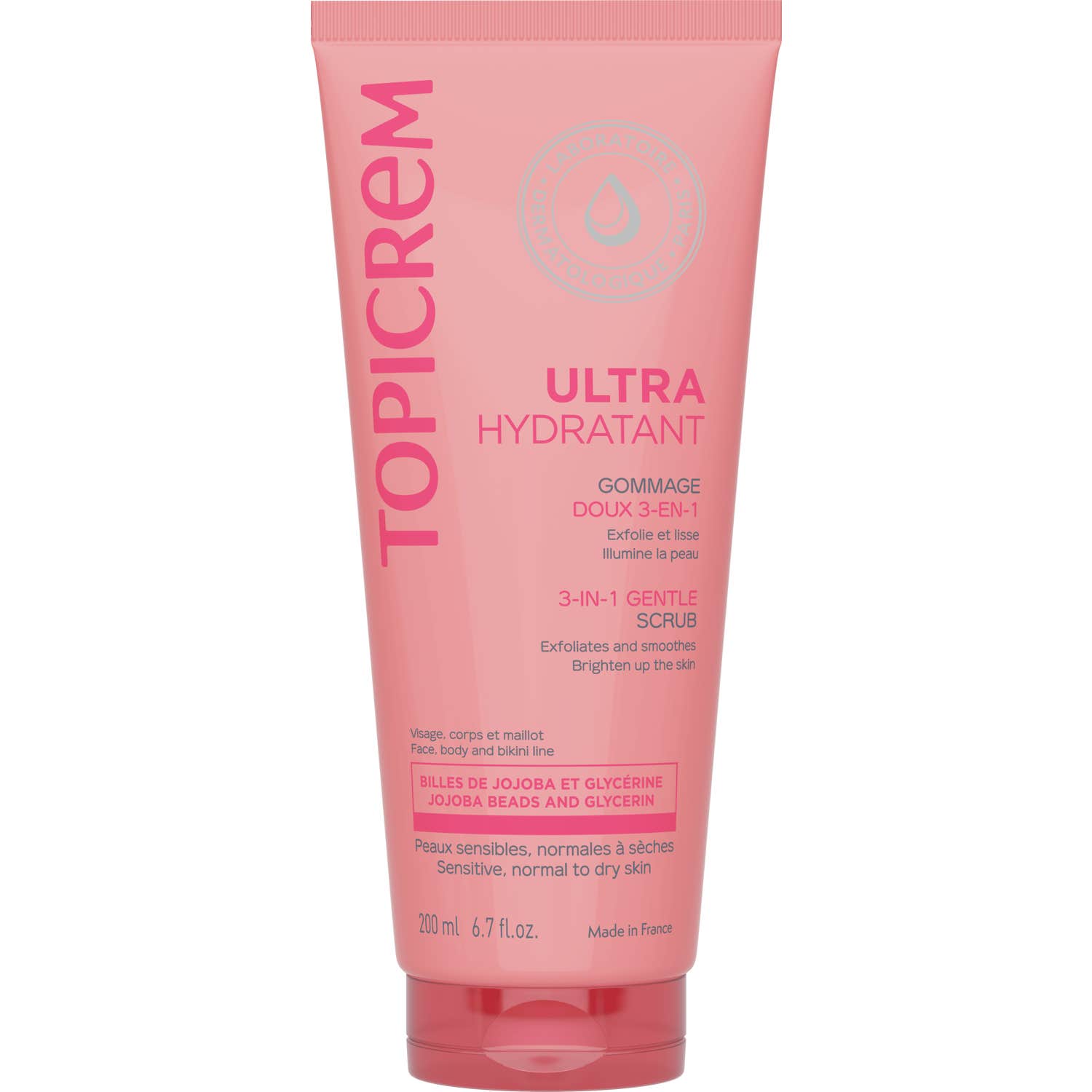 Topicrem UH Exfoliante Suave 3en1 200 ml