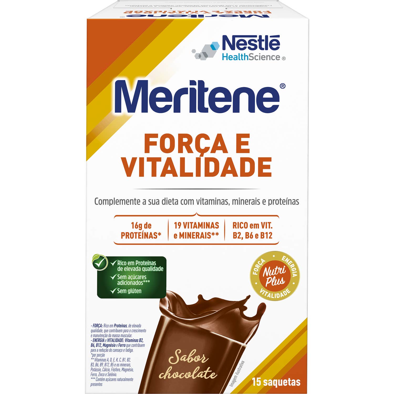 Meritene Fuerza y Vitalidad Batido Chocolate 15 sobres
