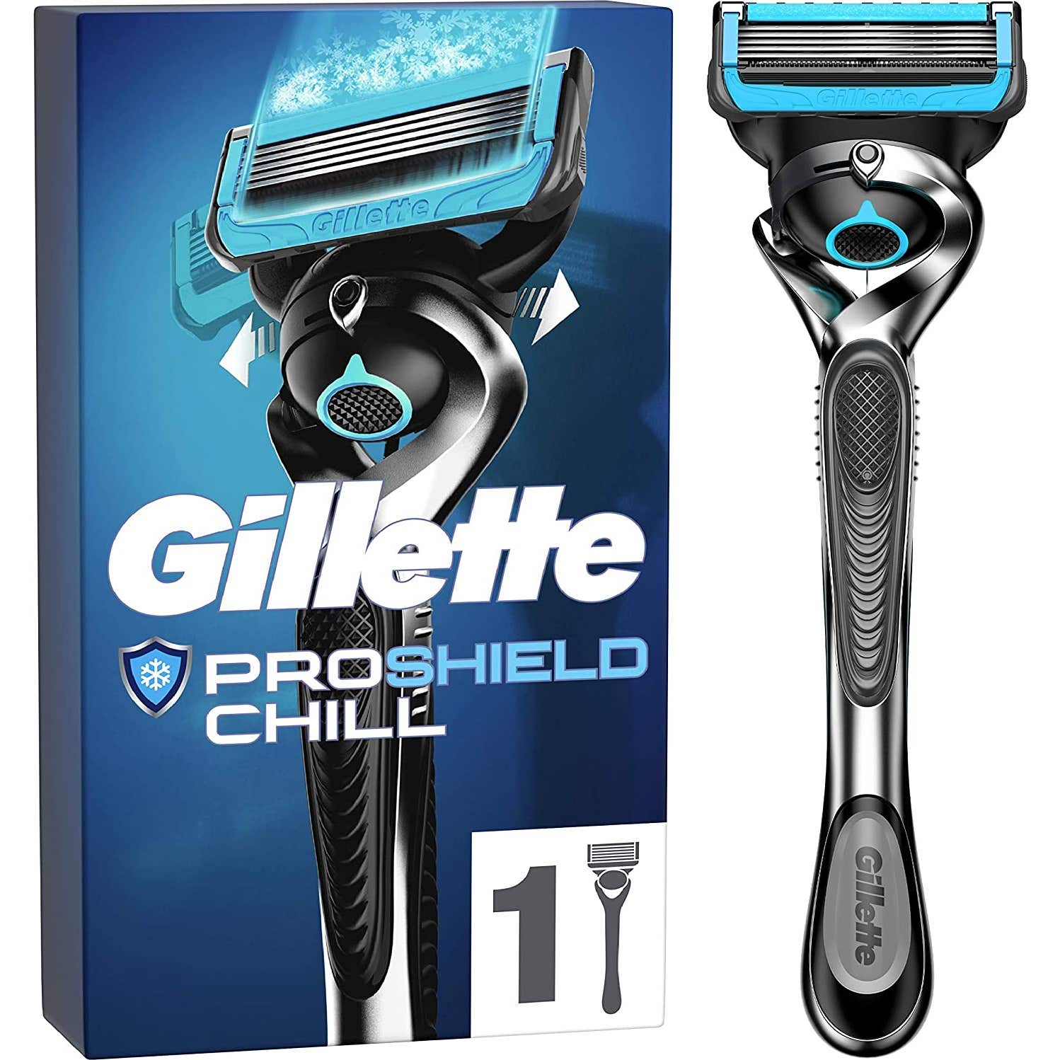 Gillette Fusion Proshield Chill 1ud + Recambio Cuchillas 1ud