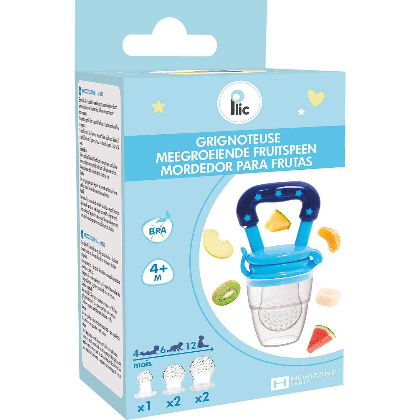 Plic Care Mordedor Frutas Bebé Azul 1ud