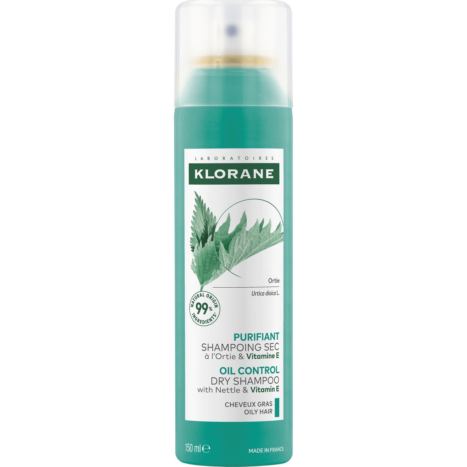 Klorane Champú Seco a la Ortiga & Vitamina E 150ml