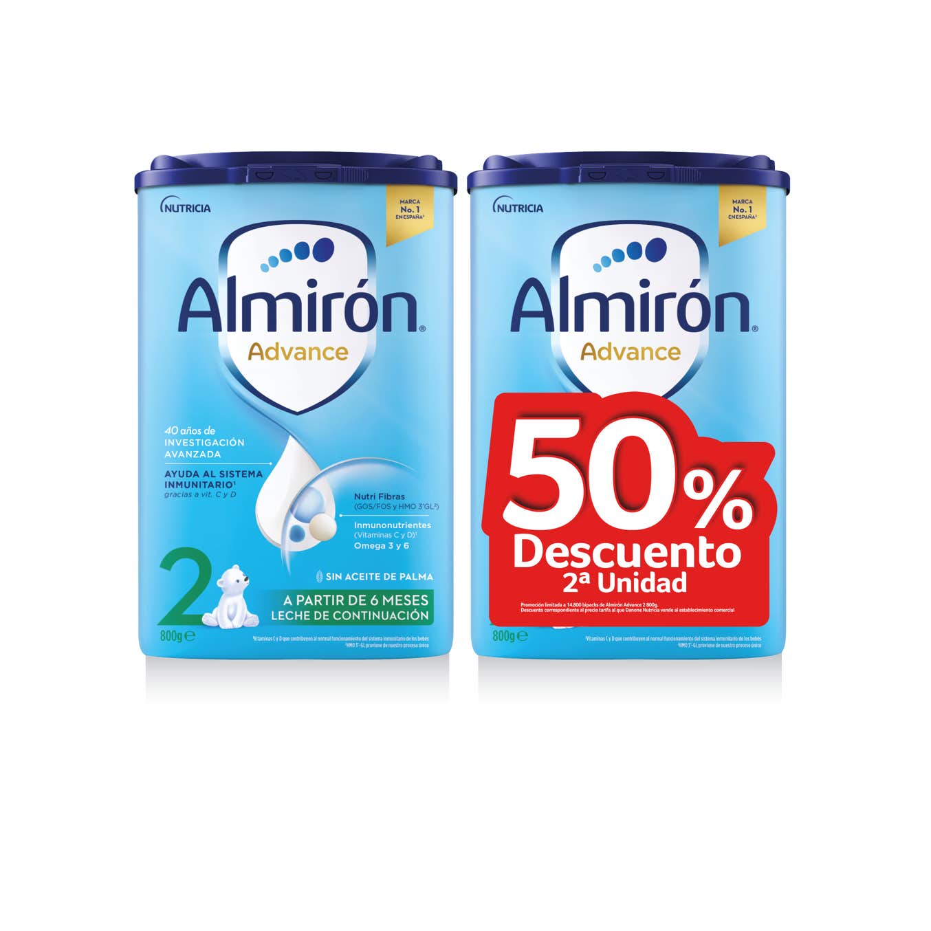 Almirón Advance 2 Leche de Continuación 2x800gr