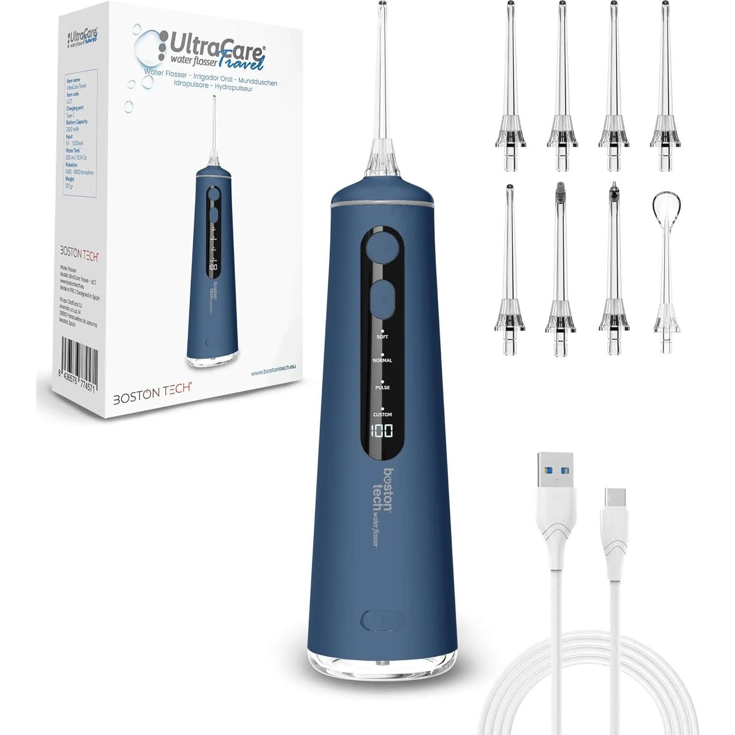 Ultra Care Irrigador Dental Inalámbrico portátil Profesional IPX7 Azul 1 ud