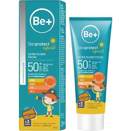 Be+ Skin Protect Ultrafluido Facial Spf50+ Infantil 50ml