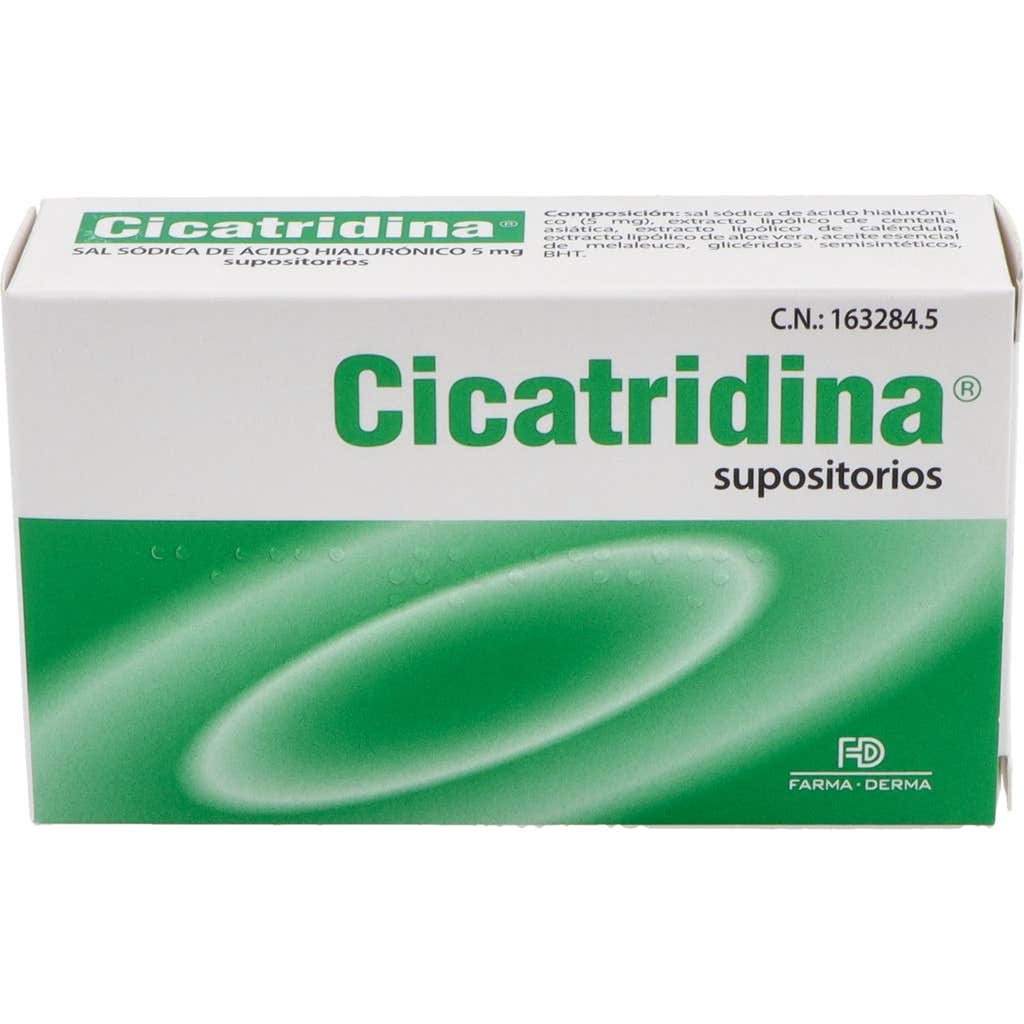 Cicatridina Supositorios 10Uds