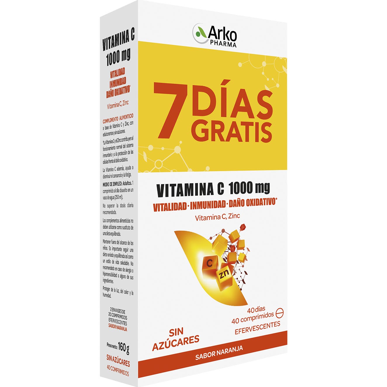 Arkopharma Vitamina C 1000mg Efervescente 2x20comp