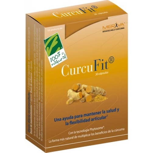 100% Natural Curcufit 30 Caps Vegetales Cien Por Cien Natural - Imagen 4