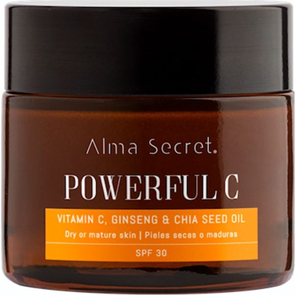 Alma Secret Antiedad Iluminadora Con Vitamina C, Ginseng y Chía SPF30 50ml