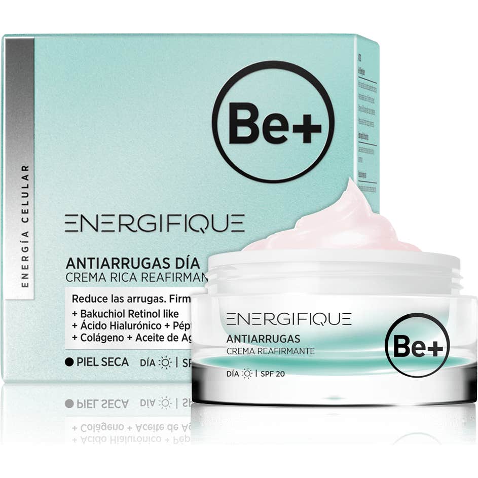 Be+ Energifique Antiarrugas Día Crema Rica Reafirmante SPF20 Piel Seca 50ml