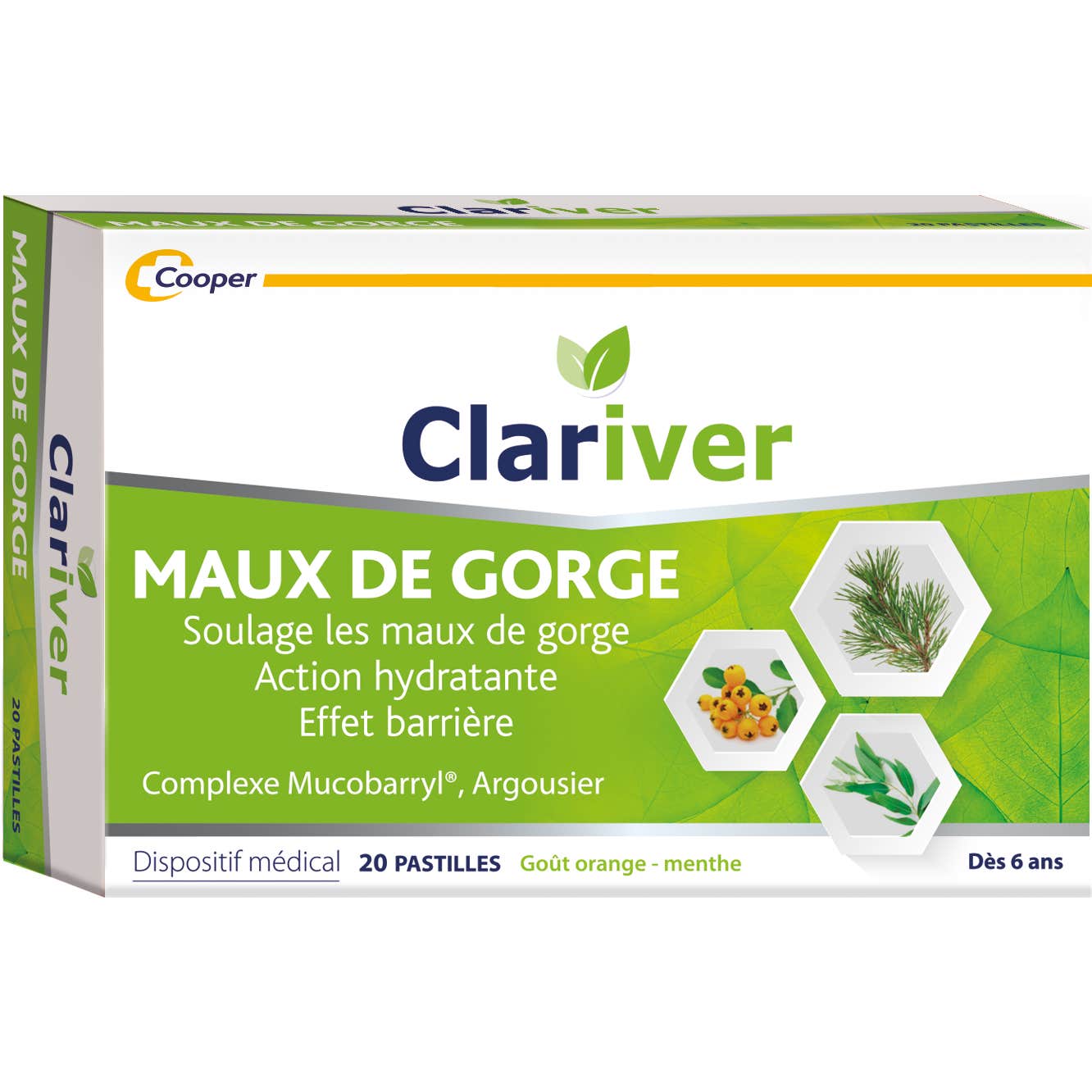 Clariver Dolor de Garganta 20 pastillas