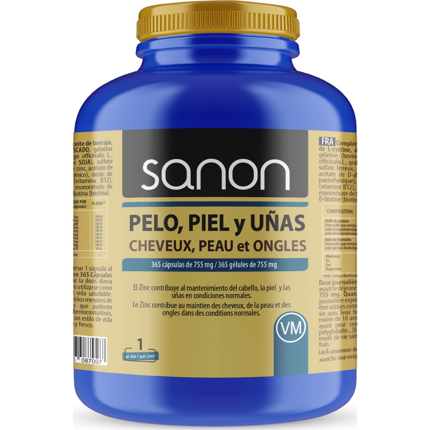 Sanon Pelo Piel y Uñas 365caps