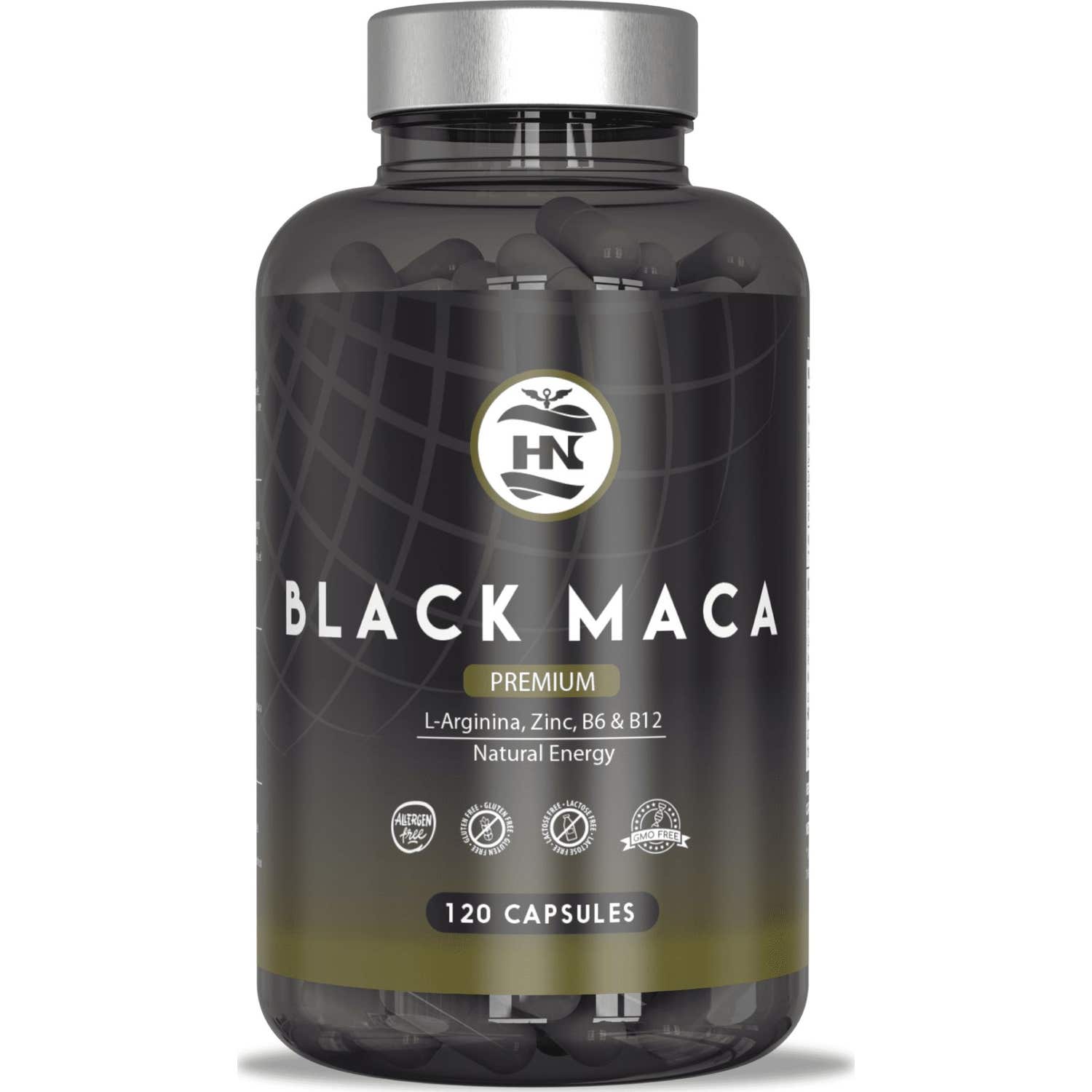 Hn Black Maca + L-Arginina 120 caps