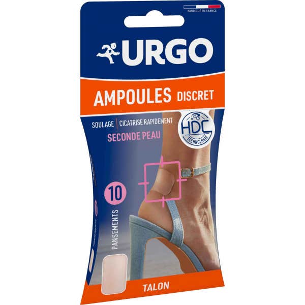 Urgo Discret Ampollas Apósito Talón 10 uds