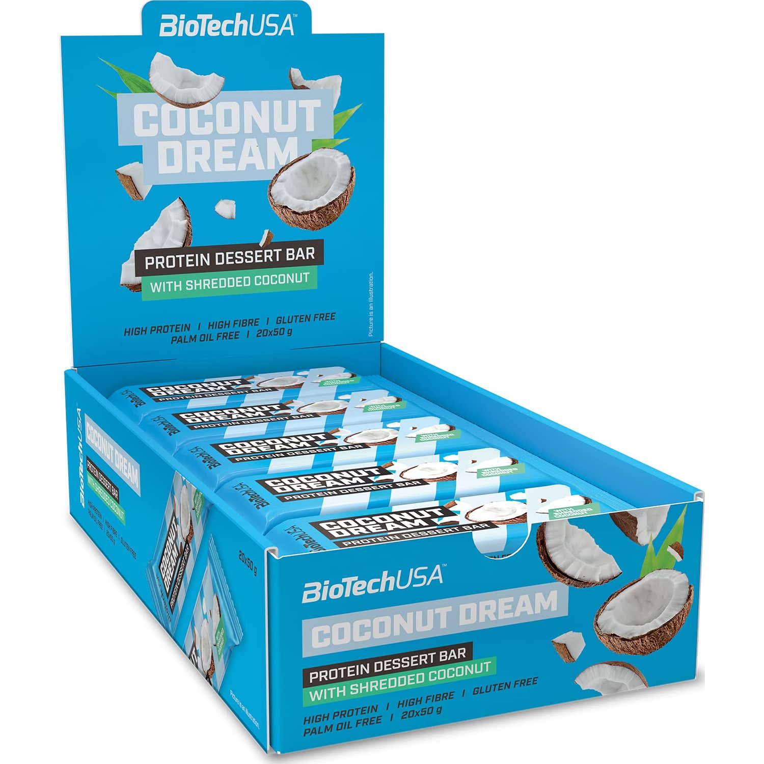 BioTech USA Protein Dessert Bar Coconut Dream 20x50g