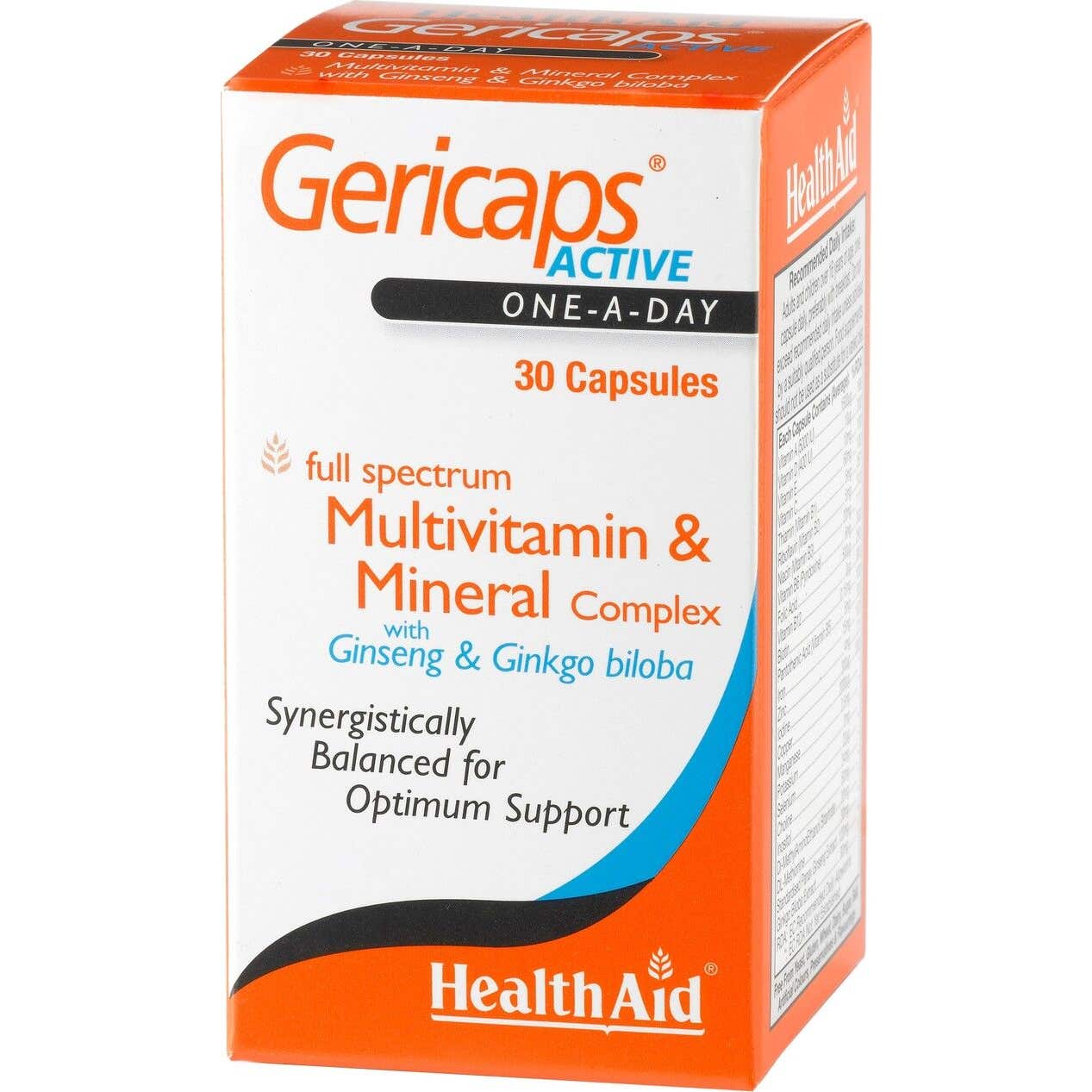 HealthAid Gericaps Active Multivitamina & Mineral 30caps