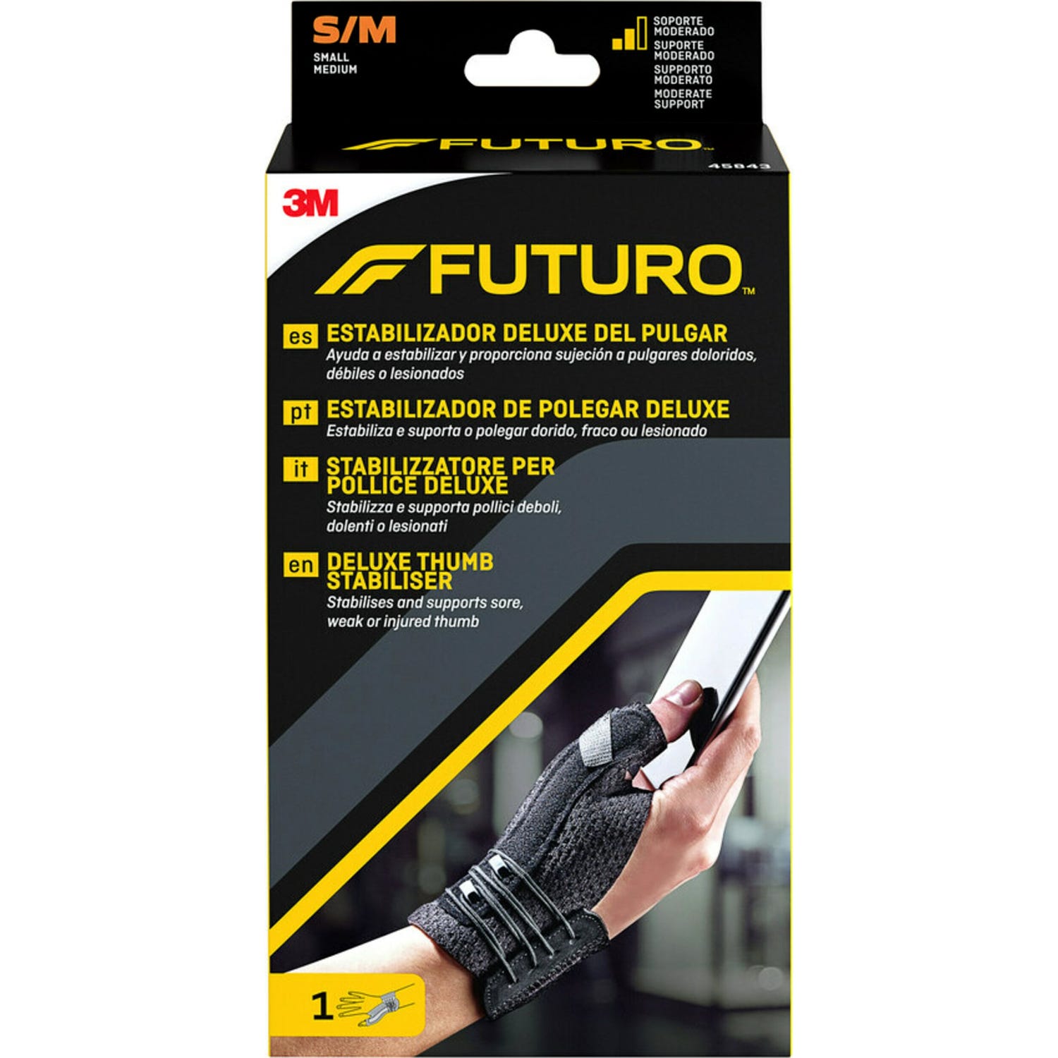 Futuro® 3M muñequera pulgar color negro T-S/M 1ud