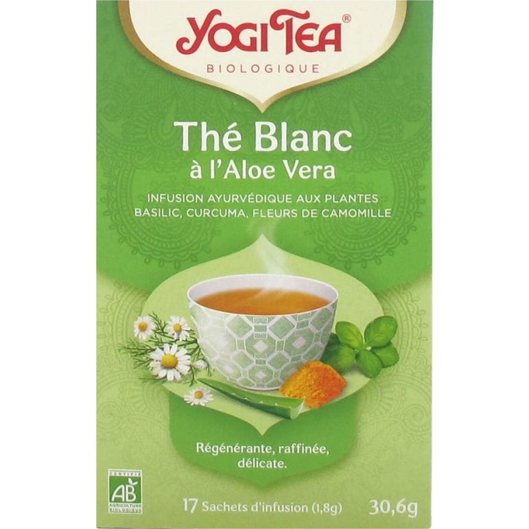 Yogi Tea Thé Blanc Aloe Vera 17 uds