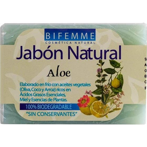 Bifemme Jabón Natural de Aloe Vera 100 g