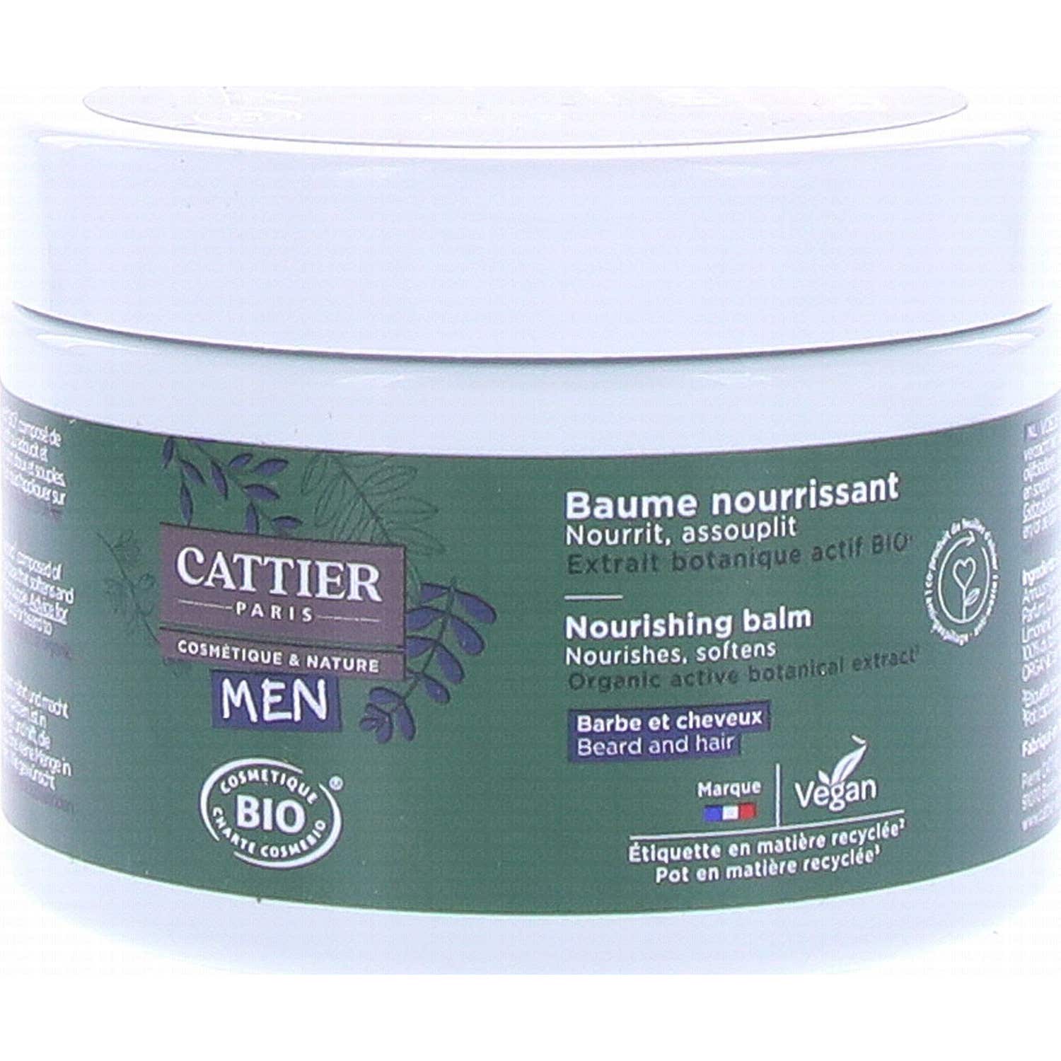 Cattier Men Bálsamo Nutritivo Barba y Cabello 90g