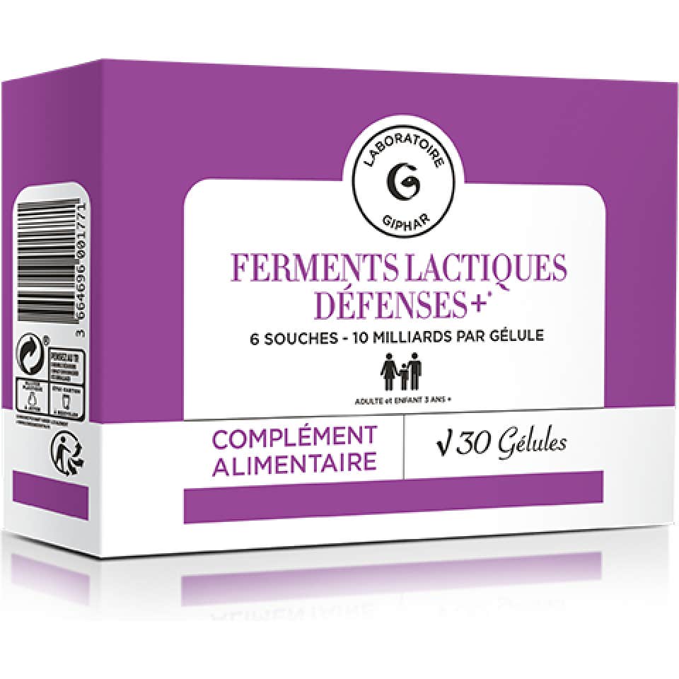 Giphar Fermentos Lácticos Defensas+ 30 Perlas