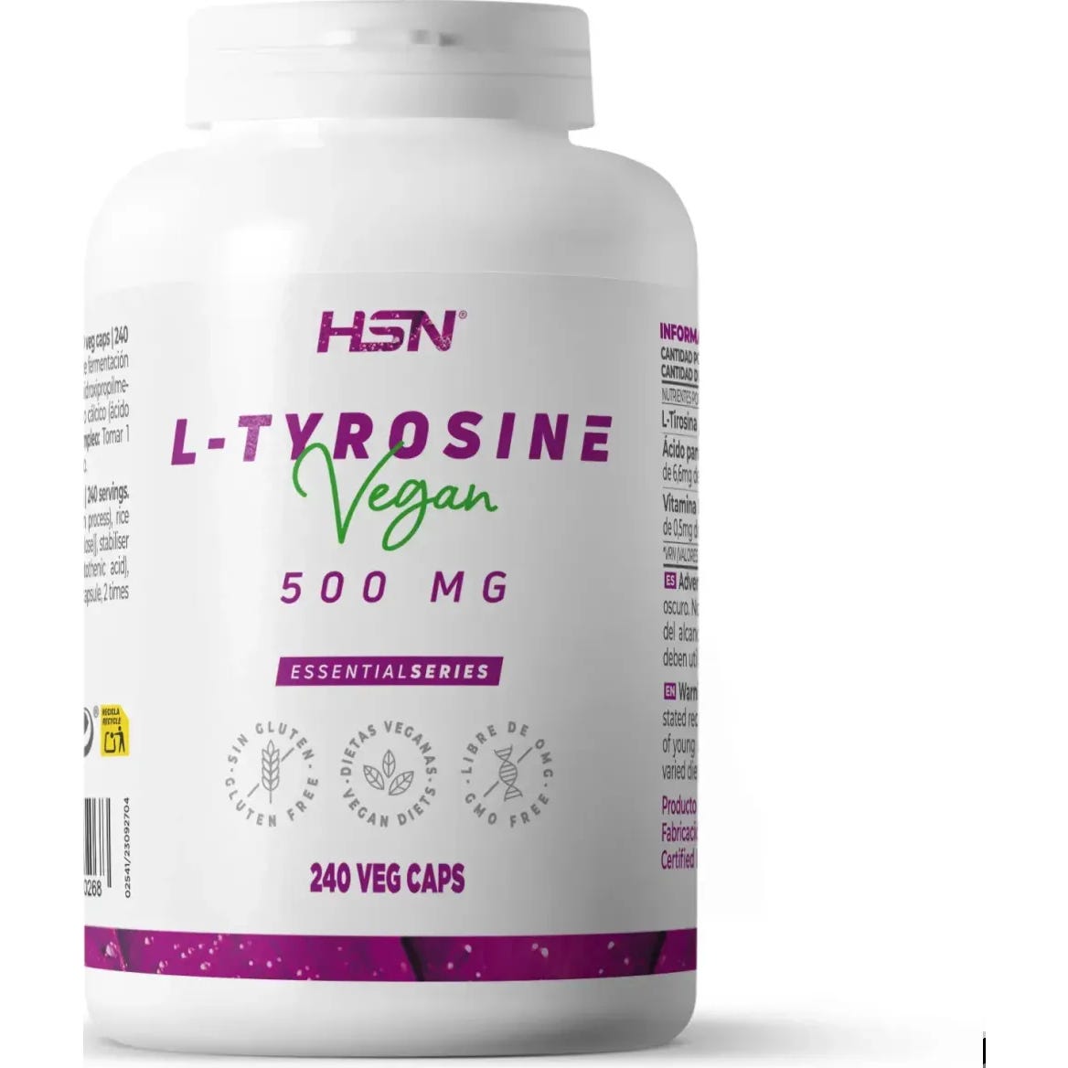 HSN L-Tirosina 500mg 240vcaps