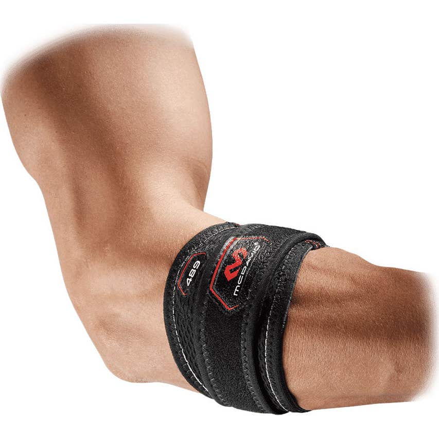 McDavid Brazalete Codo de Tenista con Almohadillas Negro TS 1ud