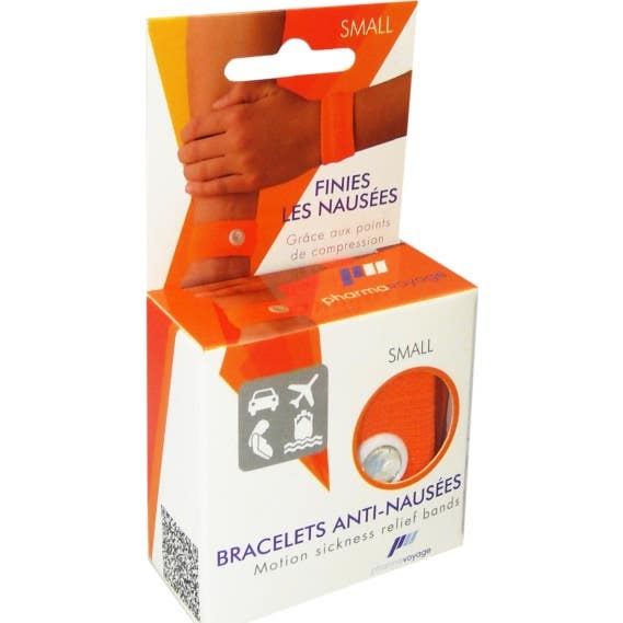 Pharmavoyage Anti-Nail Brazalete Naranja Pequeño 2 piezas
