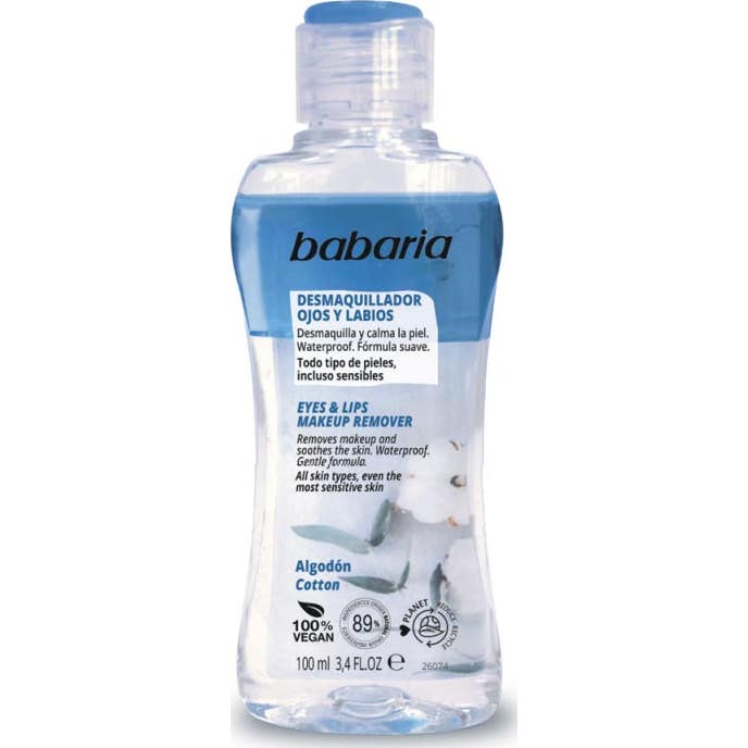 Babaria Desmaquillante de Ojos y Labios con Algodón 100 ml