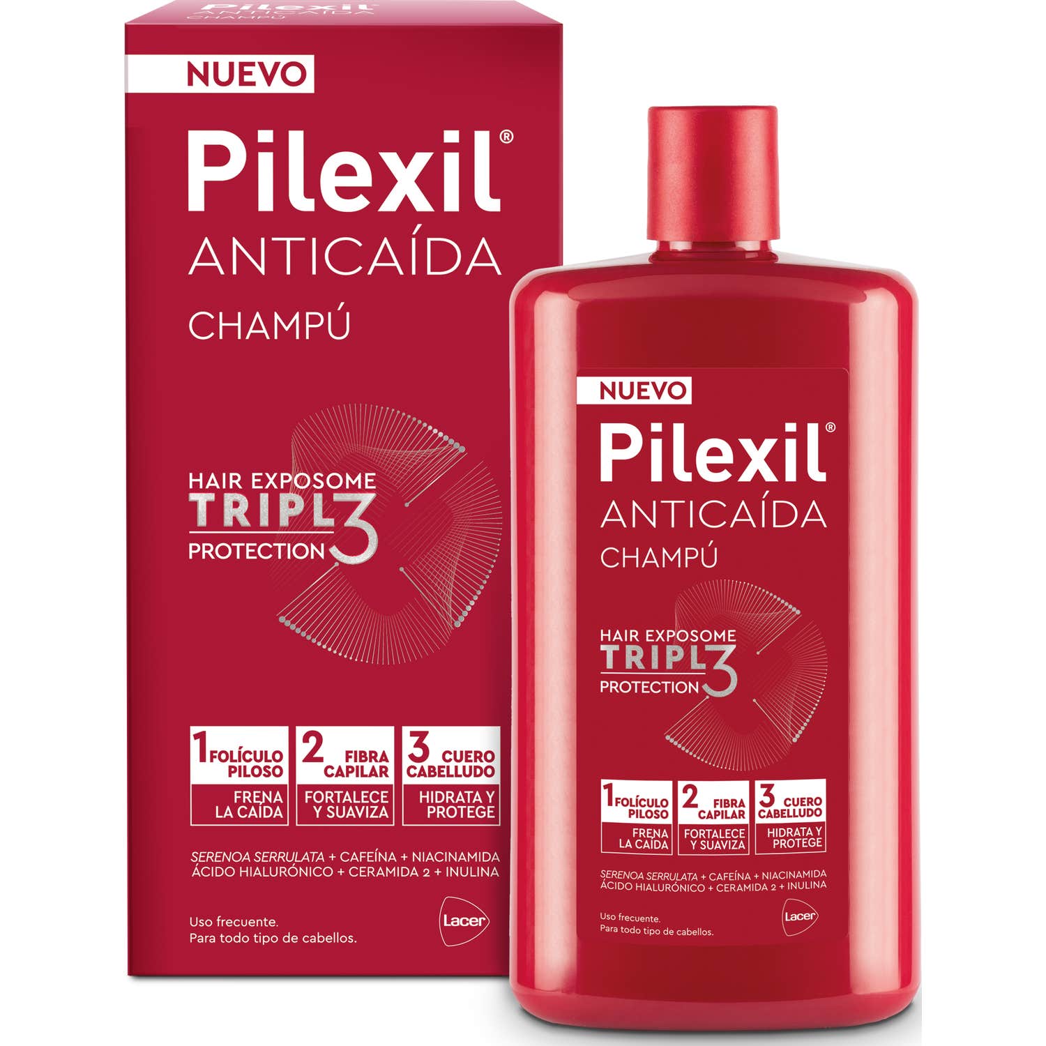 Pilexil Champú Anticaída Triple 450ml