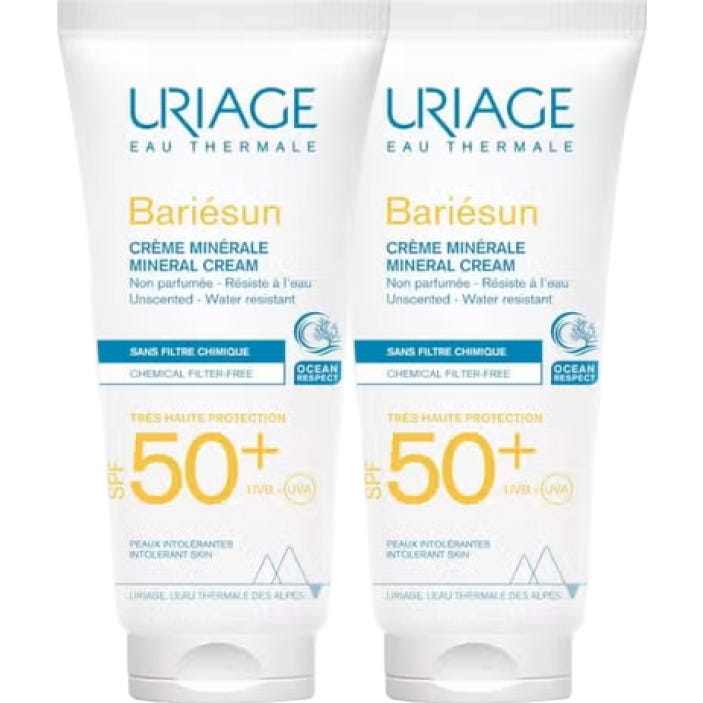 Uriage Pack Bariésun Crema Mineral SPF50+ 2x100ml