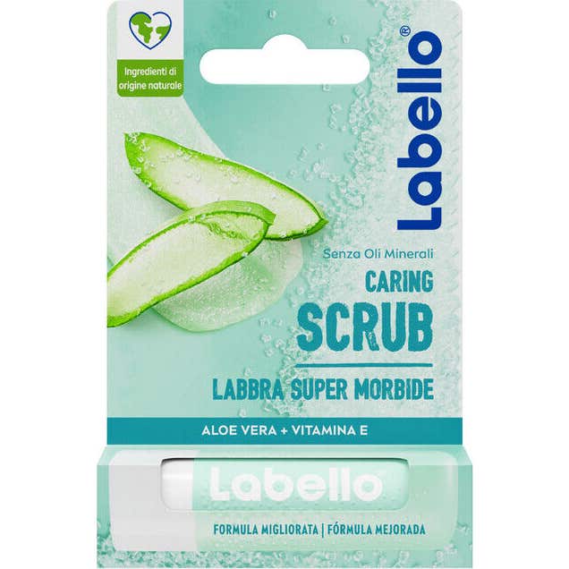 Labello Scrub Hidratante con Aloe Vera Orgánico y Vitamina E 4,8g