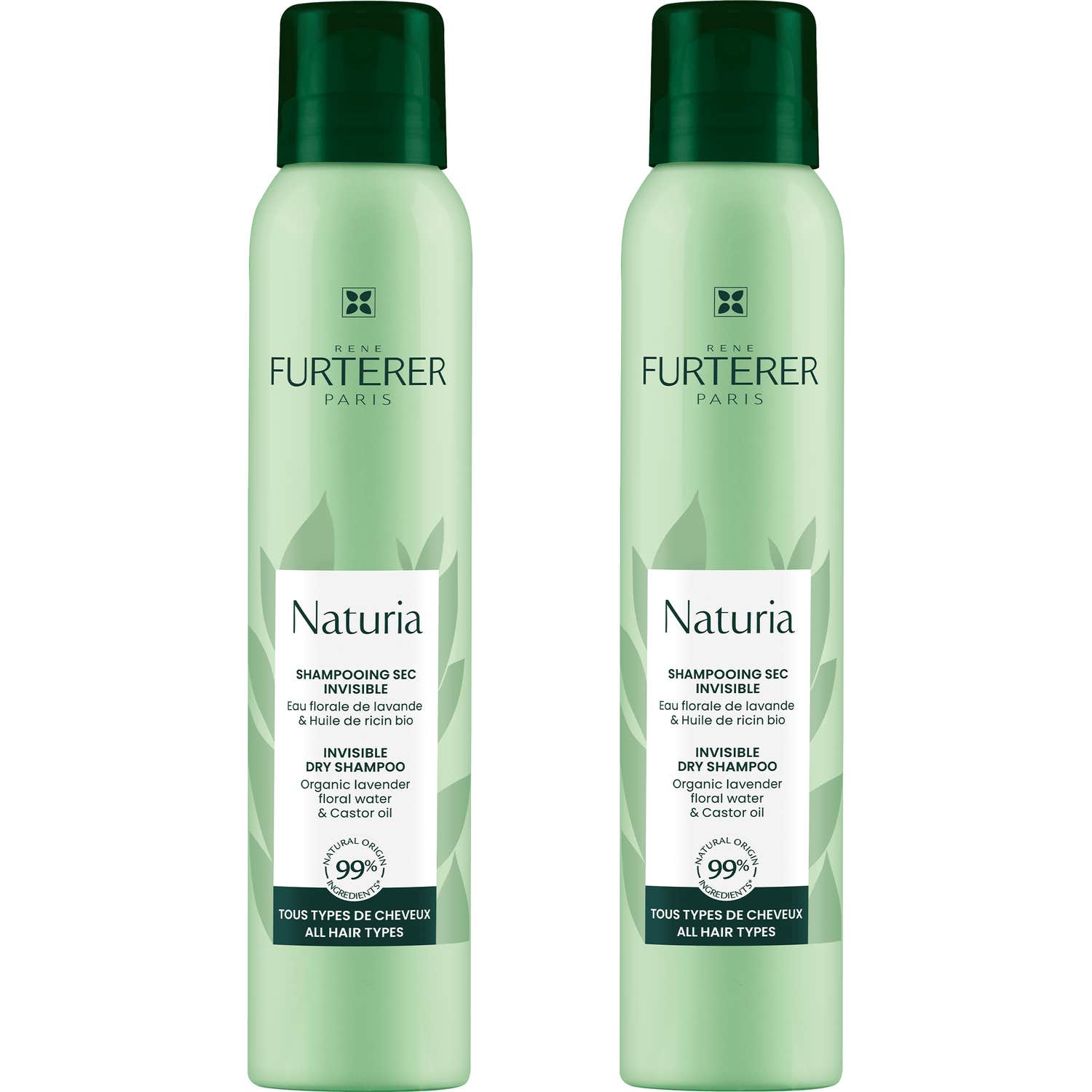 René Furterer Naturia Champú Seco Invisible Spray 2x200ml