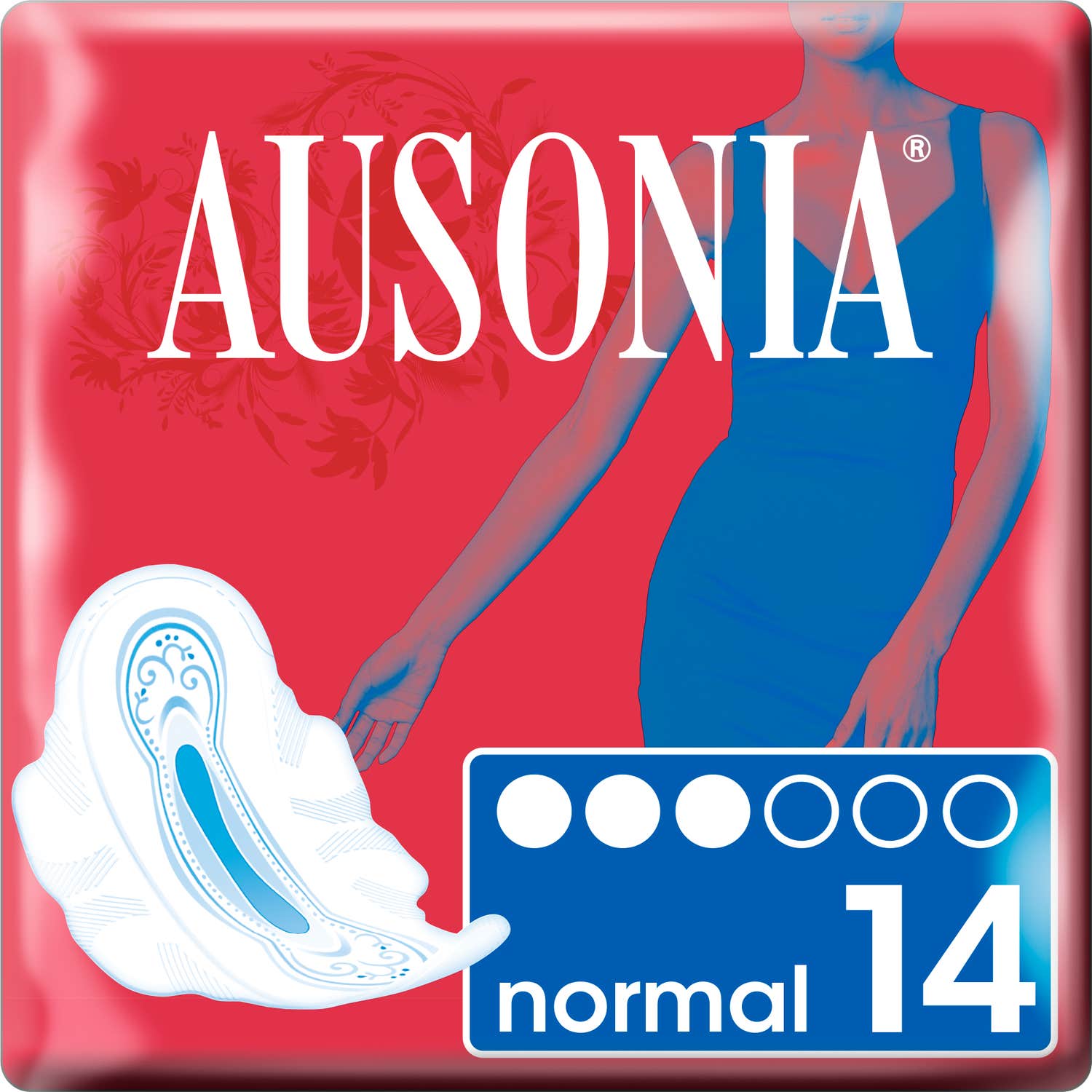 Ausonia® Air Dry compresa normal alas 14uds