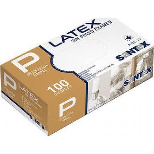 Santex Guantes Latex Sin Polvo Pequeños 100 uds