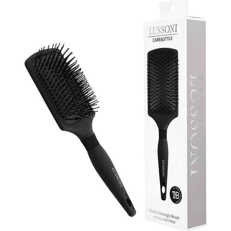 Lussoni Care & Style Natural Boar Paddle Detangle Brush 1ud