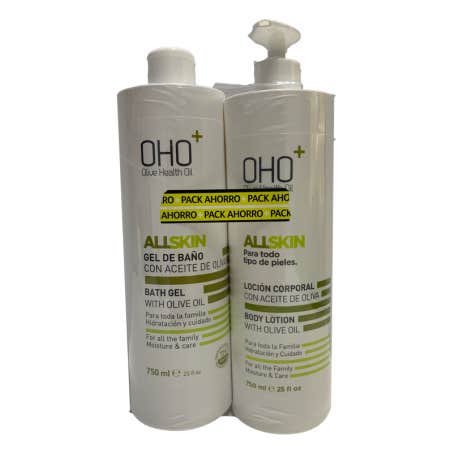 Oho+ Pack Gel de Baño + Loción Corporal 2x750ml