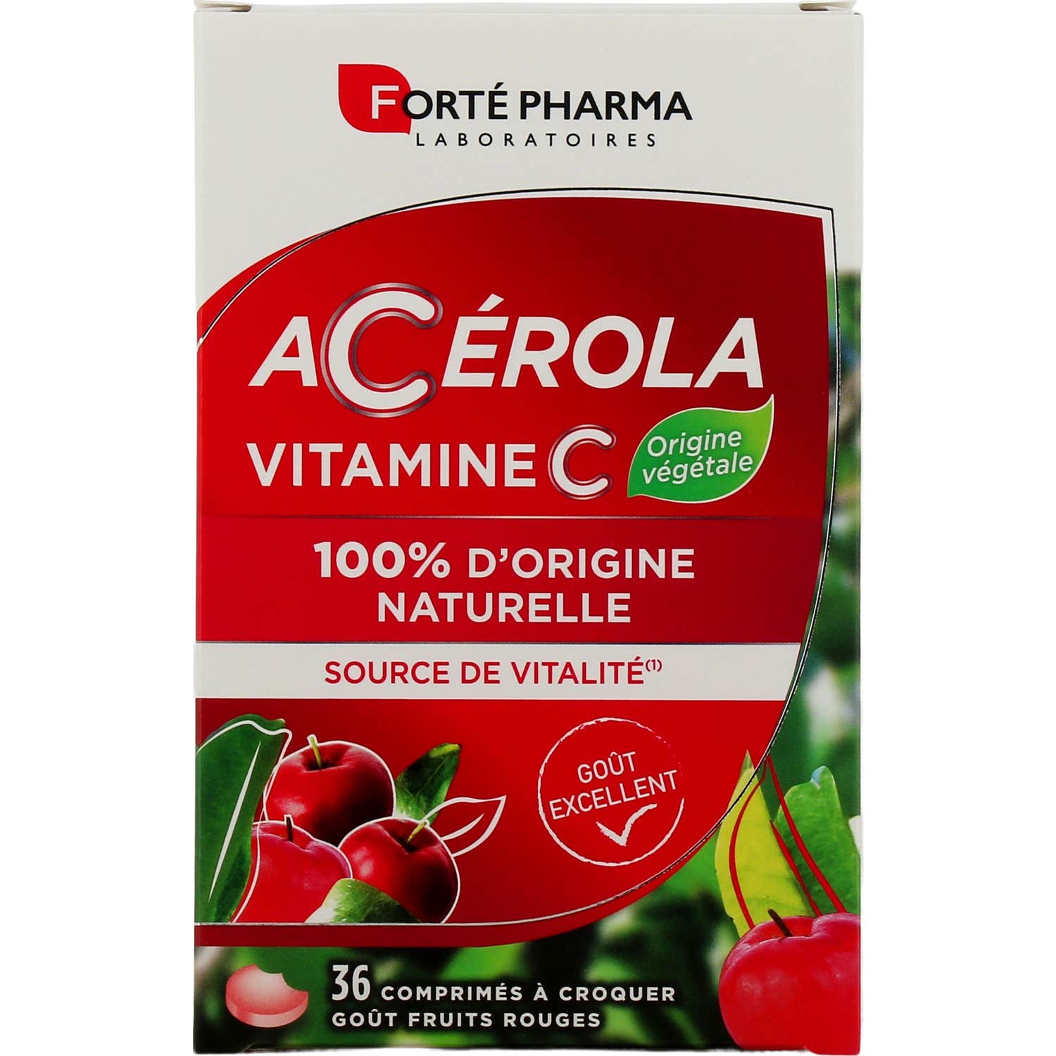 Forté Pharma Acerola Vitamina C Frutos rojos 36comp