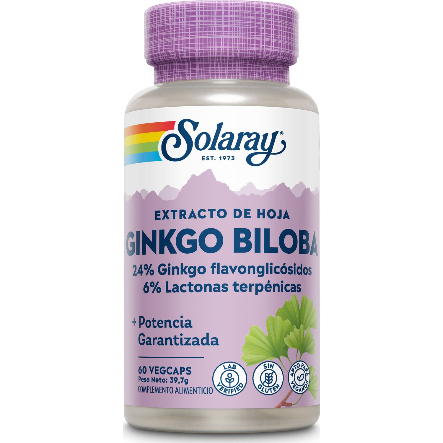Solaray Ginkgo Biloba Extract 60 Mg 60 Caps
