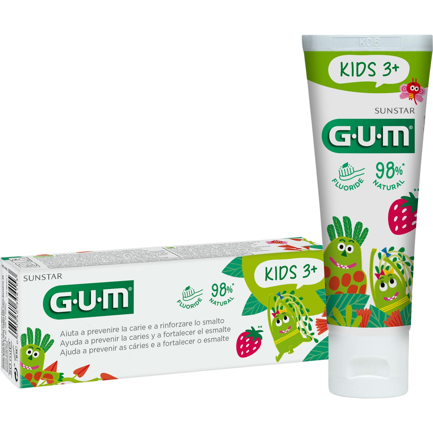 GUM Kids Gel Dentífrico 3+ años 50 ml