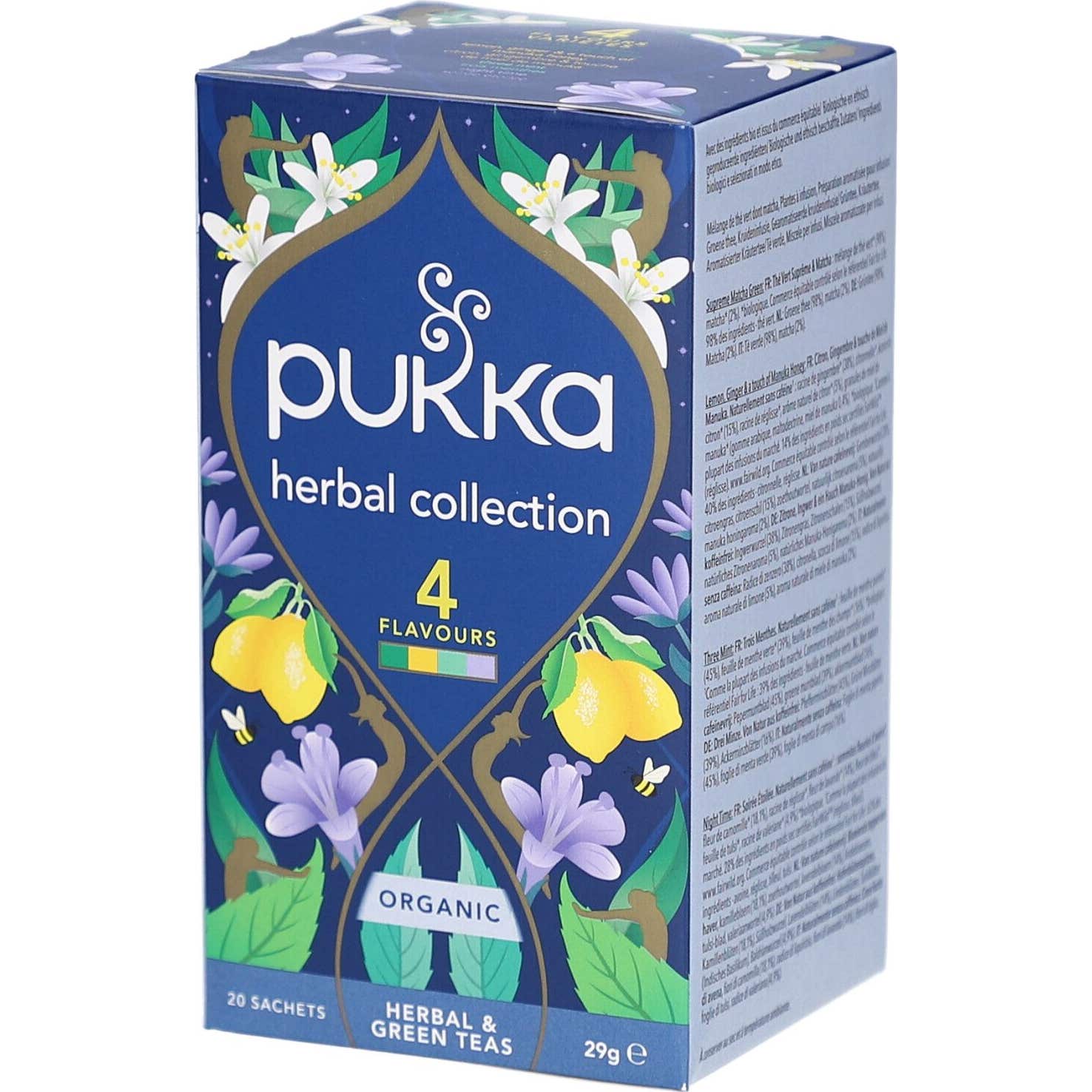 Pukka Herbal Collection 4 Sabores 20 Sobres