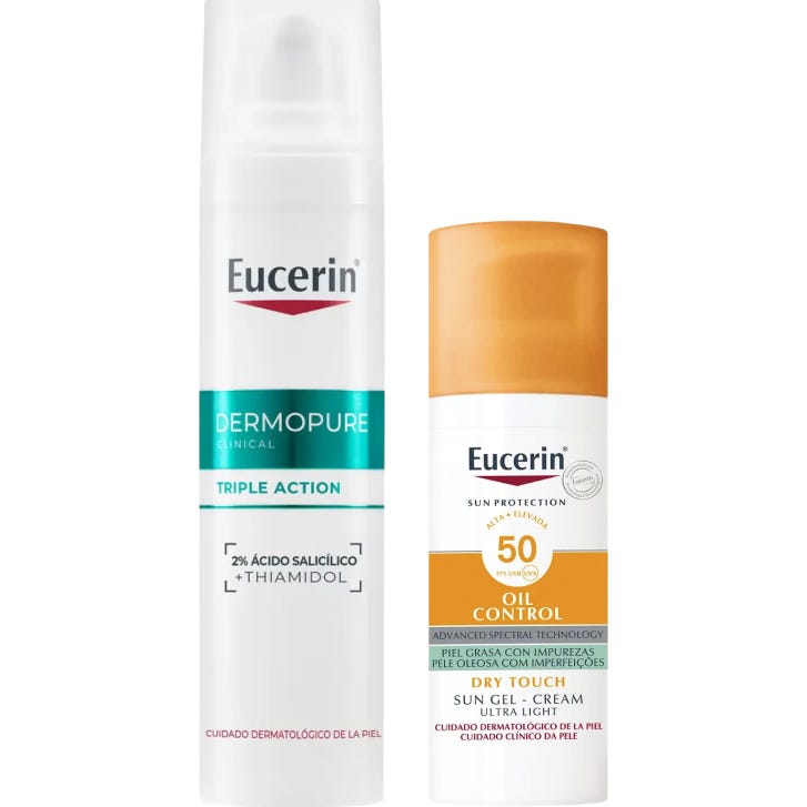 Eucerin Pack DermoPure Serum + Sun Face