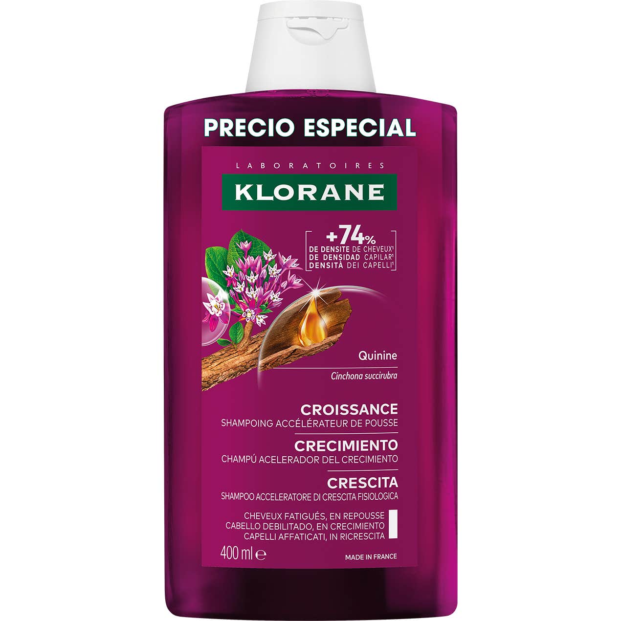Klorane Crecimiento Champú Acelerador 400ml